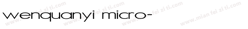 wenquanyi micro字体转换